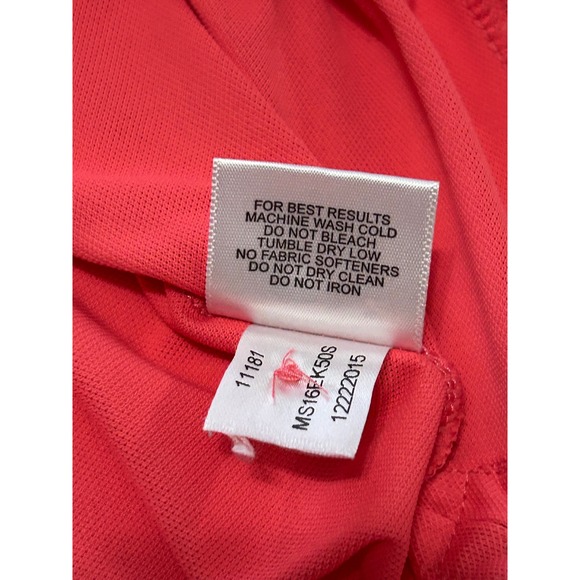 Peter Millar Polo Shirt Performance Golf Athletic Stretch Pink XL - Picture 5 of 8